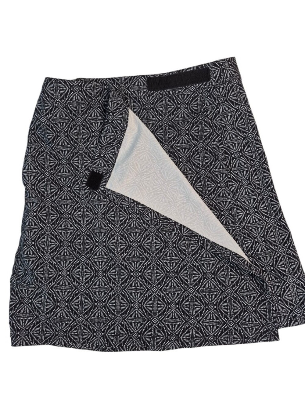 Rip Skirt Hawaii Wrap Skirt Black Pearl Batik Length 2 Sz S Quick Dry Cover Up - Picture 5 of 14